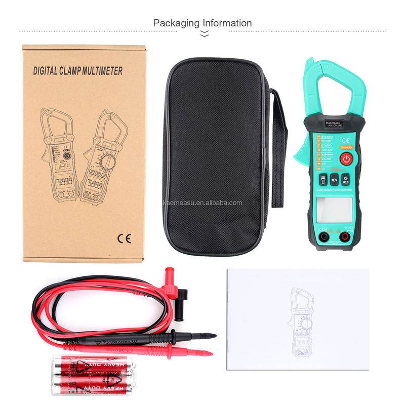 600A Pengukuran arus Trms Auto-range Voltage Ammeter Hz Ohm Ncv Tester Multimeter Ampere Meter Clamp Meter 21E