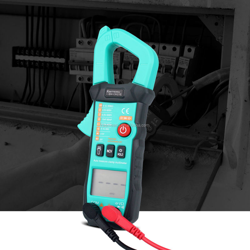 600A Pengukuran arus Trms Auto-range Voltage Ammeter Hz Ohm Ncv Tester Multimeter Ampere Meter Clamp Meter 21E