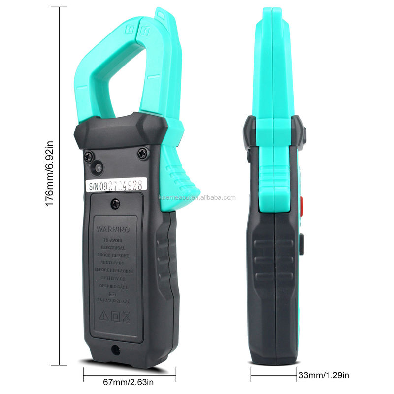 600A Pengukuran arus Trms Auto-range Voltage Ammeter Hz Ohm Ncv Tester Multimeter Ampere Meter Clamp Meter 21E