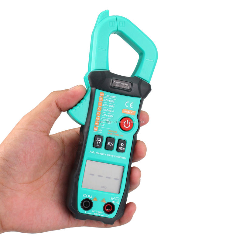 600A Pengukuran arus Trms Auto-range Voltage Ammeter Hz Ohm Ncv Tester Multimeter Ampere Meter Clamp Meter 21E