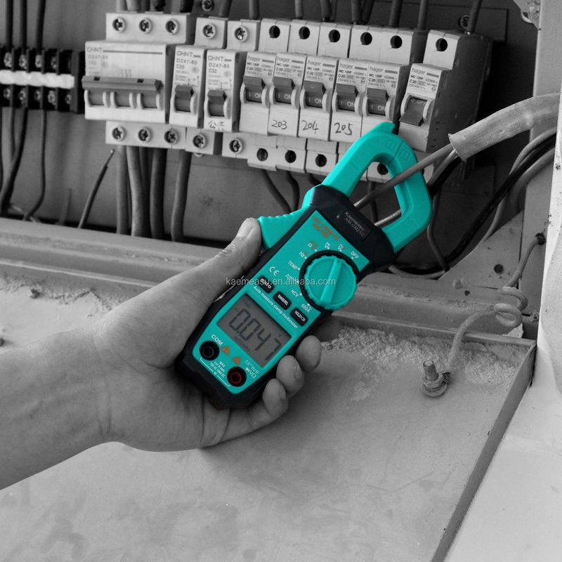 Mini Clamp Meter Multimeter Listrik NCV 1000v Digital AC DC Resistance Meter Tampilan Count 6000 Count