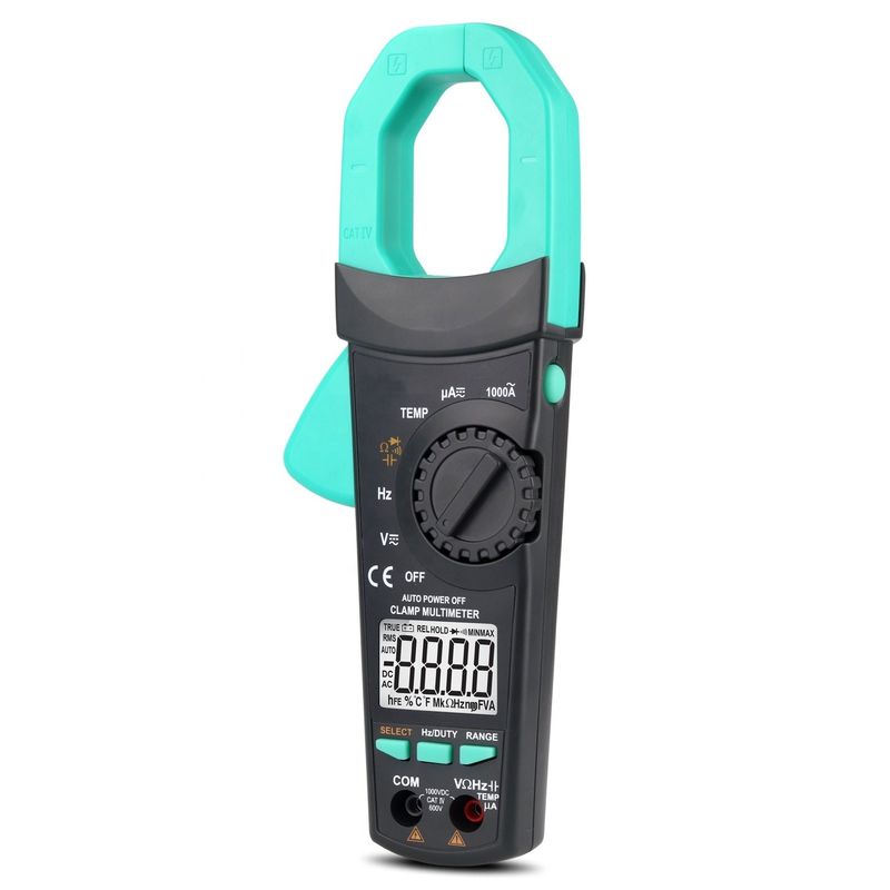 ABS Electric Parts 300g Digital AC DC Clamp Meter Auto Range Multimeter True Rms Ncv Ammeter