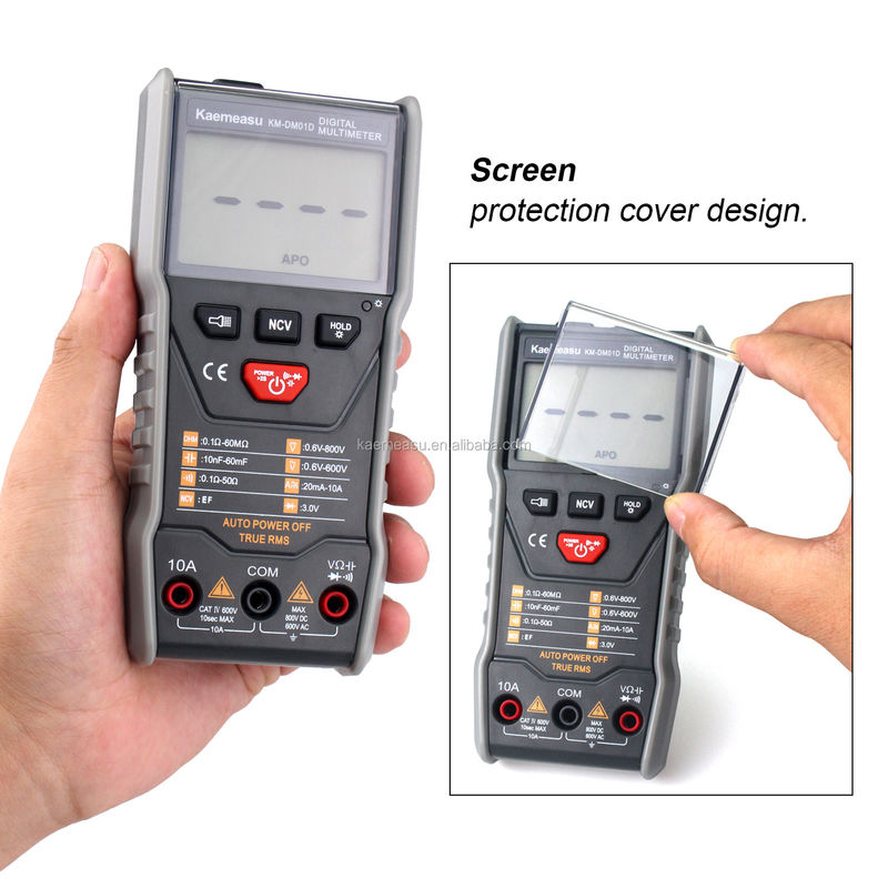 Multifunctional Waterproof AC Voltage Tester Clamp Meters dengan fungsi NCV dan T-RMS
