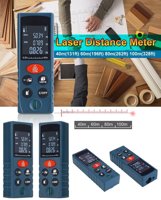 Alat pengukuran digital presisi tinggi portabel mini Laser rangefinder Laser distance meter