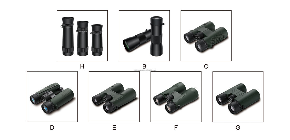 D Teleskop binokular Instrumen pengujian ruang lingkup termal Scope Barcode Scanner Laser Rangefinder Binokular Jarak panjang