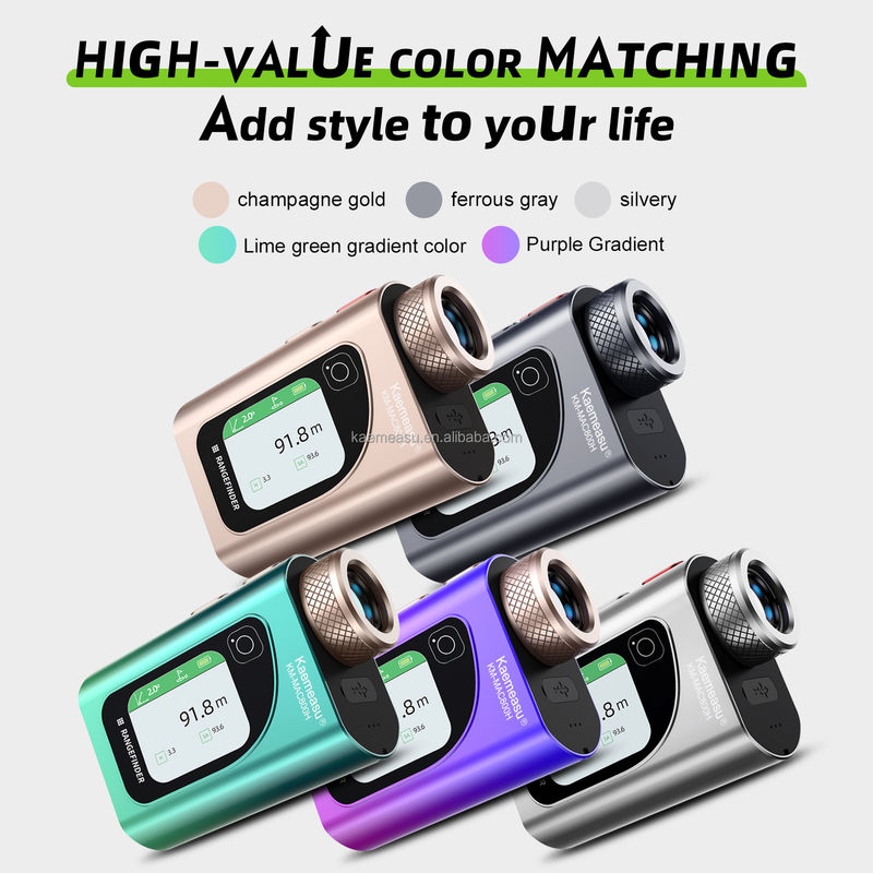 OEM ODM Layar sentuh Laser Jarak Meter Berburu Teleskop Aluminium Range Finder Golf 600m Laser Rangefinder