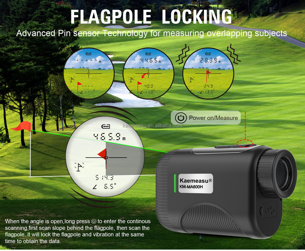 OEM 1200m Golf Slope Scope Laser Distance Meter Teleskop Industri Golf Laser Rangefinder Hitam Warna