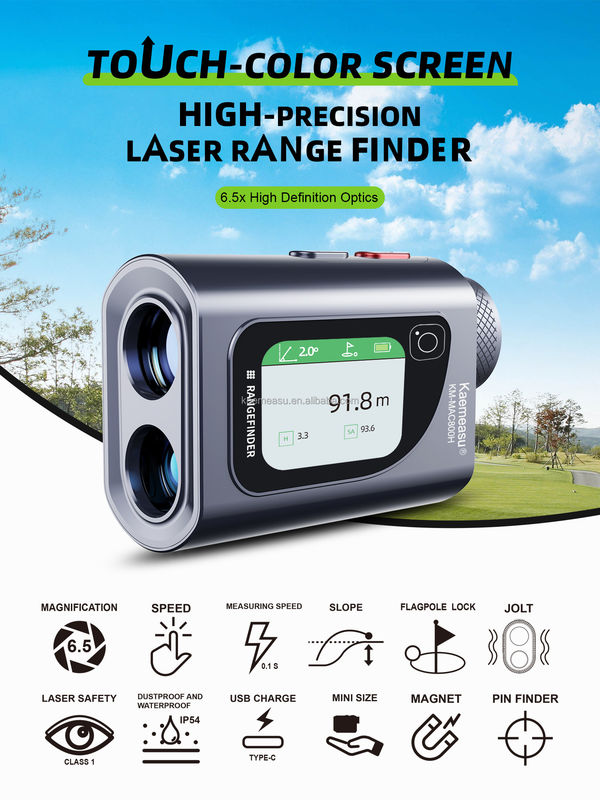 800m Multi Fungsi Alat Pengukuran Laser Jarak Meter rangefinder 6.5X Elektronik pita Pengukuran presisi tinggi untuk insinyur
