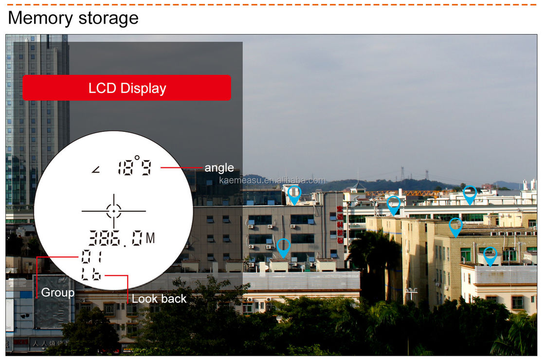D Model Alat Pengukuran Digital Profesional Laser Distance Meter Rangefinder Pekerjaan Luar dan Acara Olahraga