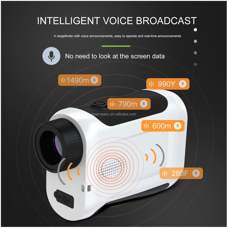 J Upgraded LCD Screen Golf Sport Laser Range Finder dengan Jarak 1500m dan Instrumen Optik