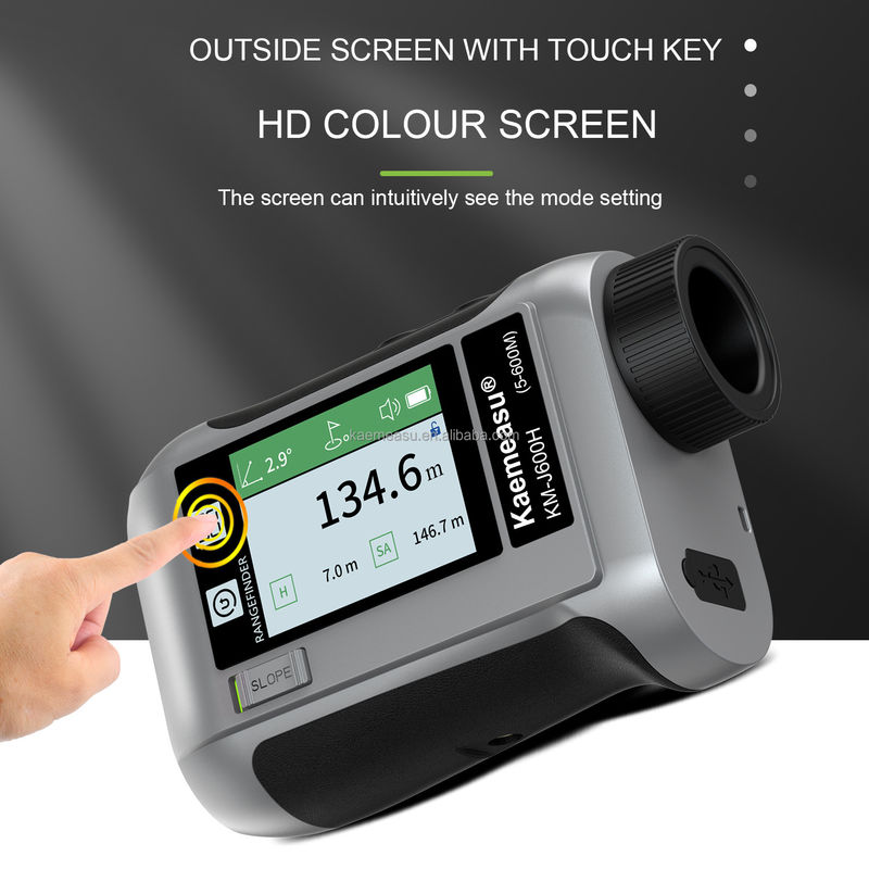 J LCD Screen Golf Sport Laser Rangefinder Instrumen optik Berburu Diastimeter Teleskop Golf Cerdas