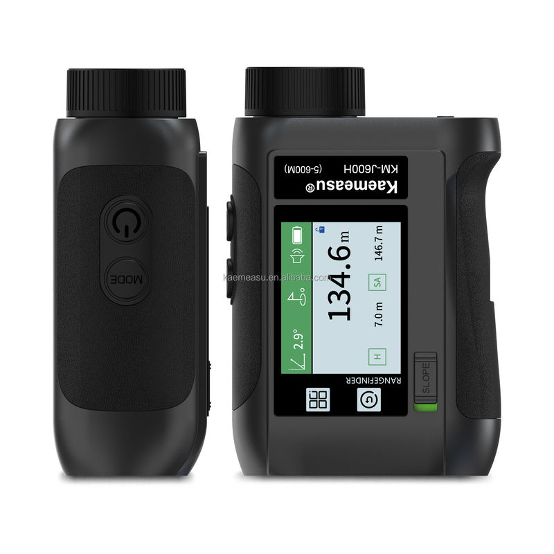 J Layar LCD yang ditingkatkan Golf Sport Laser Rangefinder Instrumen optik Berburu Diastimeter Teleskop Golf Cerdas