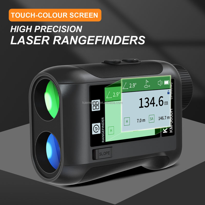 J Layar LCD yang ditingkatkan Golf Sport Laser Rangefinder Instrumen optik Berburu Diastimeter Teleskop Golf Cerdas