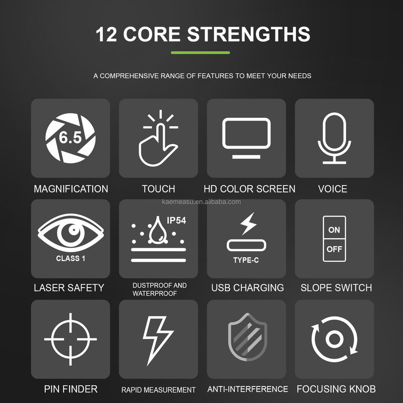 J600m Laser Rangefinder Rechargeable Fast Read Laser Distance Meter LCD Screen Memory Storage Desain Portable